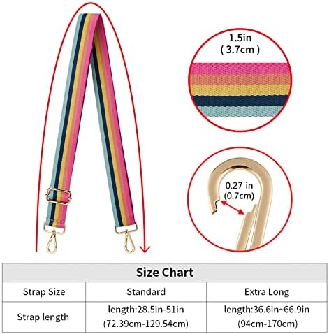 ZOOEASS Wide Shoulder Strap Adjustable Replacement Belt Crossbody Canvas Bag - Image 5