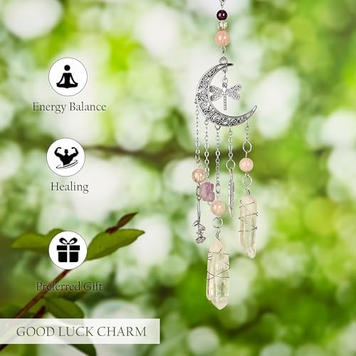 Car Rear View Mirror Accessories Car Hanging Ornament, Witchy Butterfly&Moon - Image 2