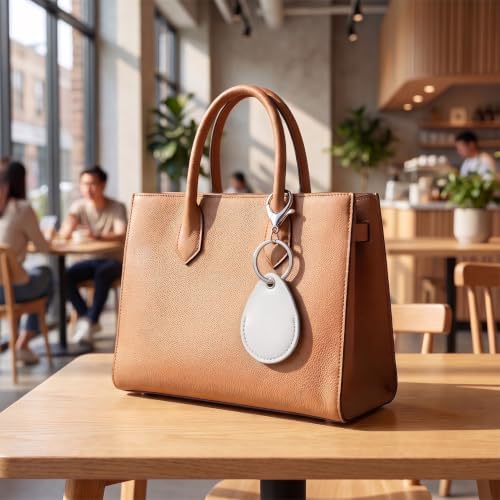 PAGOW 2.3x1.8in Key Fob Holder, PU Leather RFID Key Case Protector - Image 5