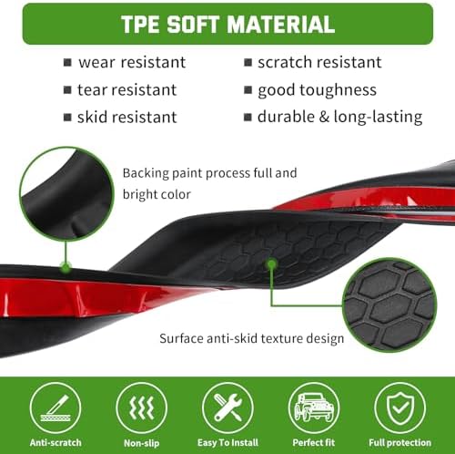 Door Sill Guards Kit Rubber Door Entry Guards Protector - Image 2