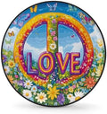Peace Flowers Spare Tire Cover Dust-Proof Wheel Protector by Unknown