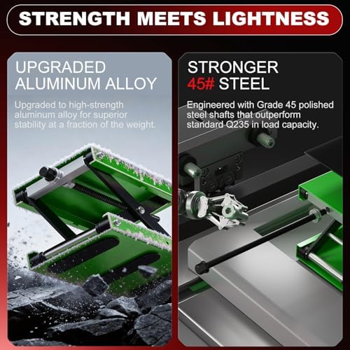Aluminum Motorcycle Scissor Lift Jack, 1100LBS Heavy Duty - Image 4