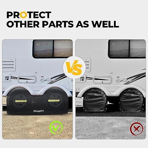 BougeRV RV Tire Covers, Dual Axle Wheel Cover, 2 Pack - Image 7