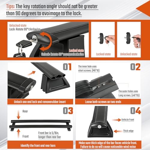 Rack Cross Bars Heavy Duty Aluminum fit - Image 5