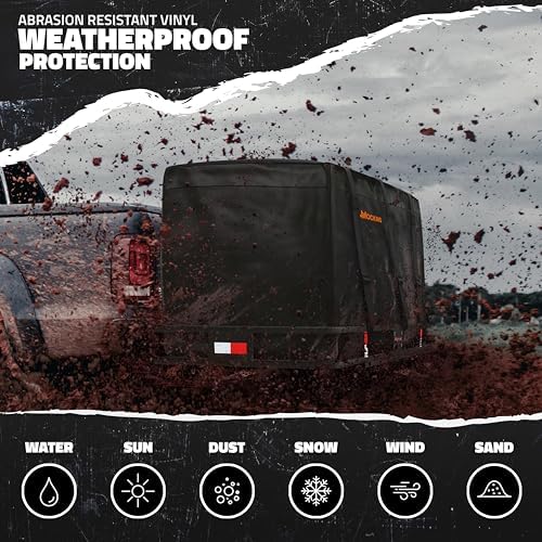 Mockins 40 Cu Ft XXL Trailer Hitch Cargo Carrier Bag w/Straps, Lock & Case - Image 3