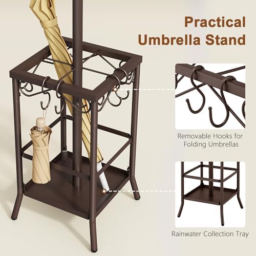 Hoctieon Coat Rack Freestanding, Coat Tree - Image 3