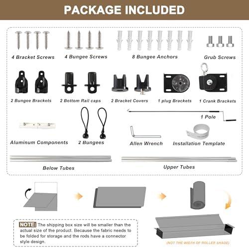 AOSKY Cordless Patio Roll Up Blinds - Image 5