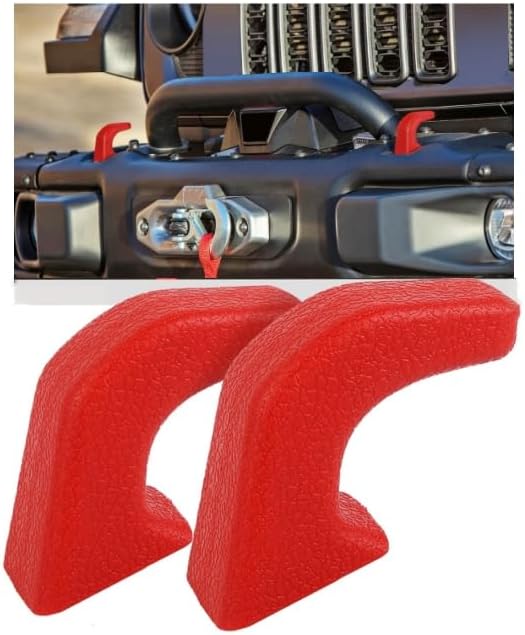 JWWY Tow Hook Protector Cover for Jeep Wrangler JK JL & Gladiator JT 4xe by jwwy