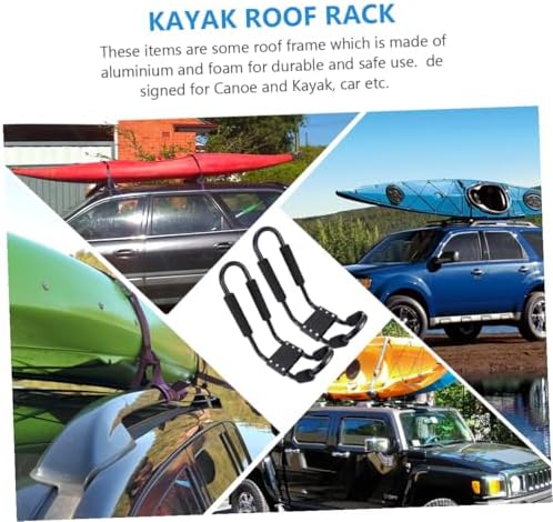 Toddmomy 2pcs Kayak Roof Rack J-Shaped Luggage Carrier Holder - Image 5