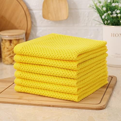 Kitinjoy 100% Cotton Waffle 6-Pack Kitchen Towels - Image 5