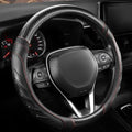 West Llama Carbon Fiber Leather Steering Wheel Cover by WESTLLAMA