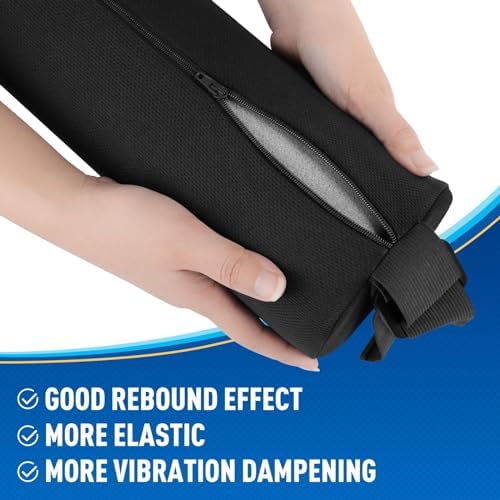 CushZone Lumbar Roll Support Pillow, Memory Foam Back Cushion - Image 3