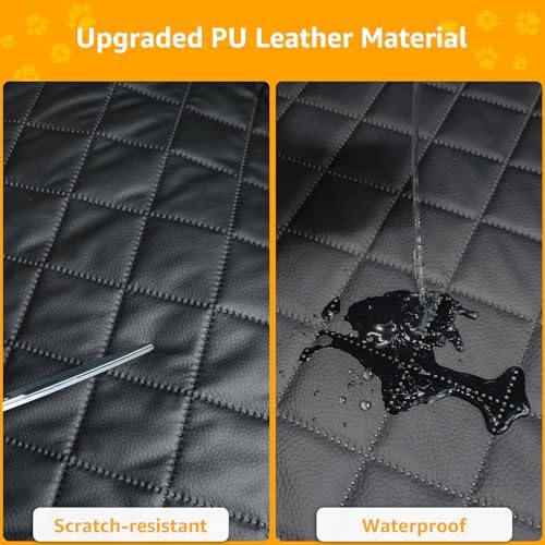 PETICON SUV Cargo Liner for Dogs, PU Leather Trunk Cover - Image 5
