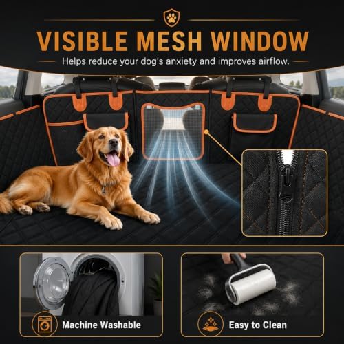 Back Seat Extender for Dogs, Dog Car Seat Cover for Back Seat - Image 5