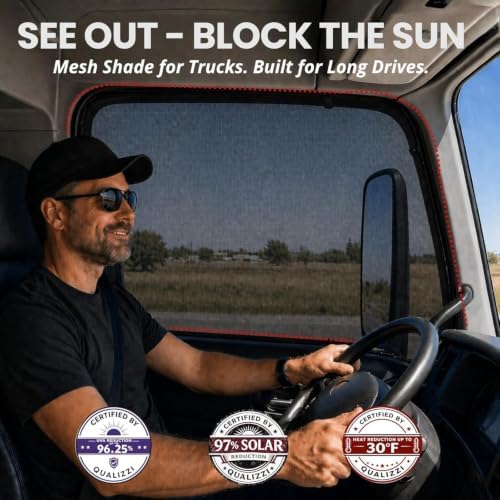XXXL/Window Sun Shades for Trucks, Full Coverage, Heat & Bug Protection - Image 2