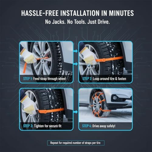10/20/30/40PCS Universal Anti-Skid Snow Tire Chains, 2026 New Reusable - Image 5