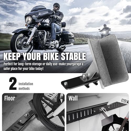 E-Track Motorcycle Wheel Chock Fits Floor or Wall E-Track 1pcs - Image 2