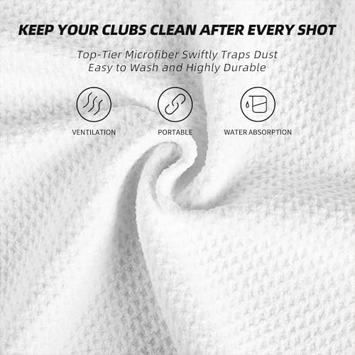 Mile High Life Microfiber Golf Towel 3 Pack Waffle - Image 4