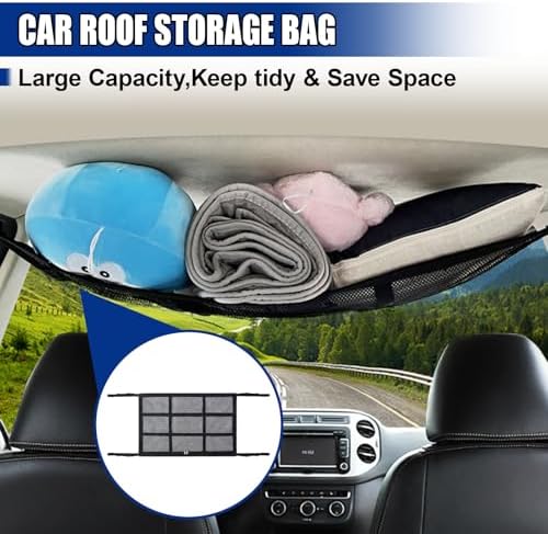 Car Ceiling Cargo Net Pocket - Image 4