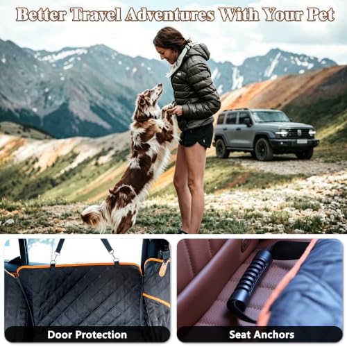 V2 New 600D Hard Bottom Car Seat Cover Extender Hammock - Image 6