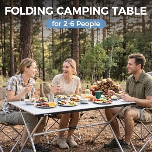 KingCamp Large 47" Folding Camping Table, Lightweight Outdoor Table 176 Lbs - Image 3