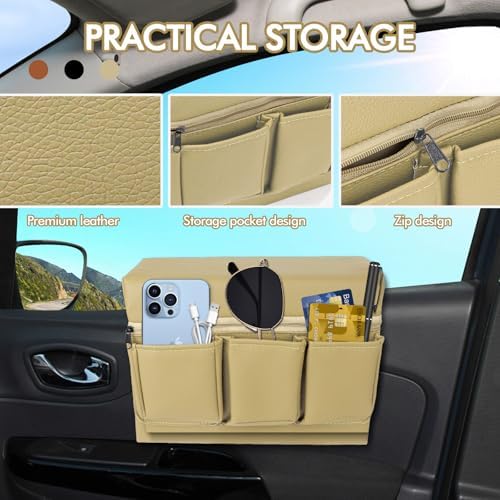 wuyaoyao Leather Car Window Armrest Storage Box - Image 3