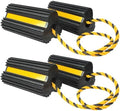 MAXXHAUL 51244 Solid Rubber Wheel Chock, 4 Pack, Heavy Duty by MaxxHaul