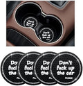 Ziciner 4 Pack Bling Car Cup Holder Coaster, 2.75 Inch Anti-Slip Auto Insert by Ziciner