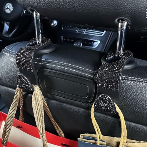 Zpana 4PCS Bling Car Seat Headrest Hooks, Vehicle Back Seat Purse Handbag - Image 5