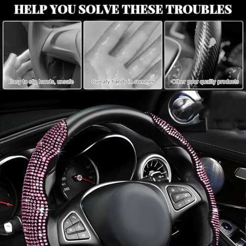 2 PCS Steering Wheel Cover, Segmented Car Wheel Covers - Image 6