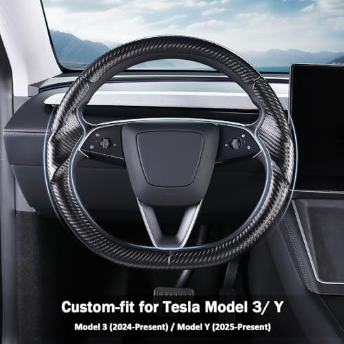 Steering Wheel Cover for Tesla Model Y 2025- Present/Model 3 Highland - Image 3