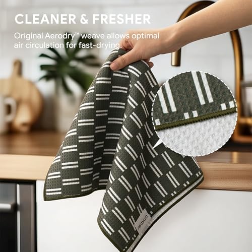 RECYCO Waffle Kitchen Towel Set of 2 - Image 5