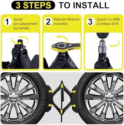 Camper Wheel Chock Stabilizer 2 Sets, X-Shaped RV Stabilizer - Image 5