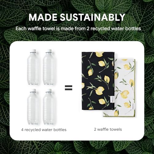 RECYCO Waffle Kitchen Towel Set of 2 - Image 5