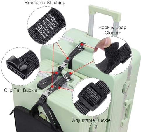 Luggage Straps, Stretchable Luggage Connector Straps - Image 5