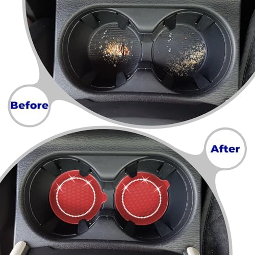 2 PCS Car Cup Coasters, Bling Cup Holder Coaster - Image 6