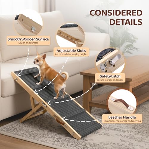 VINGLI Dog Ramp for Bed, Portable Pet Ramp for Car - Image 6