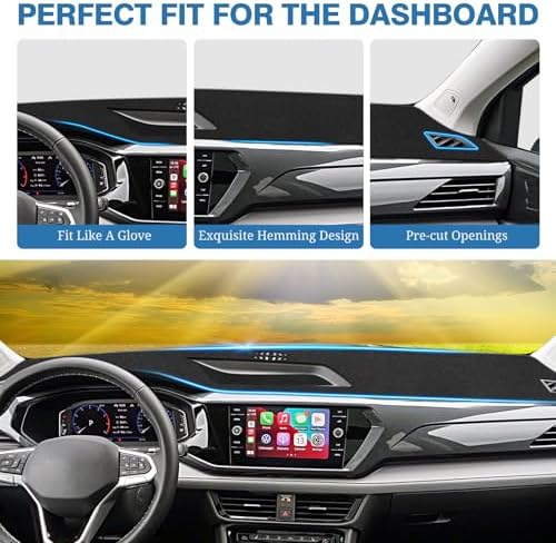 FIILINES Dash Cover for 2022 2023 2024 Volkswagen VW Taos S SE SEL, Dashboard - Image 4