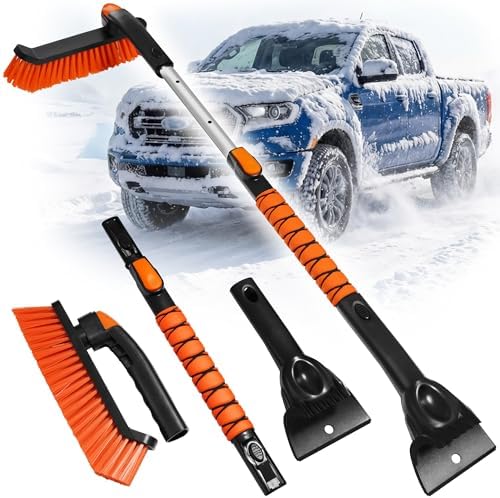2-in-1 Upgrade 44" Extendable & Removable Snow Brush by AslyYardMngSter