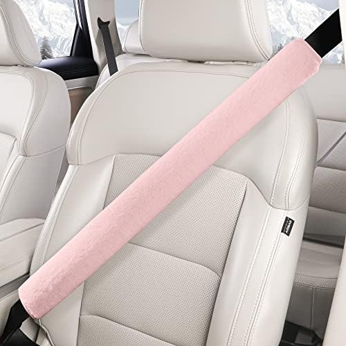 LACDL Extra Long Seatbelt Cover Super Soft Furry by LeadingAComfortableDrivingLife