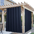 NICETOWN 2 Panels Weighted Blackout Outdoor Curtains by NICETOWN