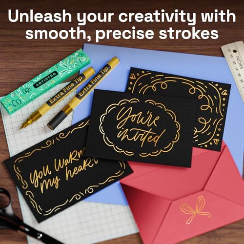ARTISTRO Gold Acrylic Paint Markers - Image 2