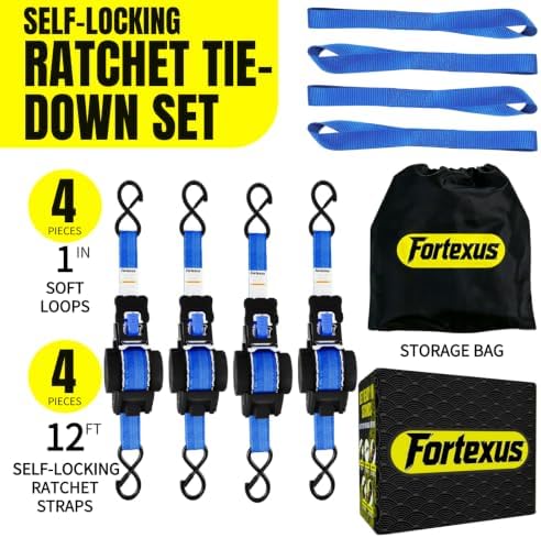 Retractable Ratchet Straps, Motorcycle, Pickup Truck - Image 6