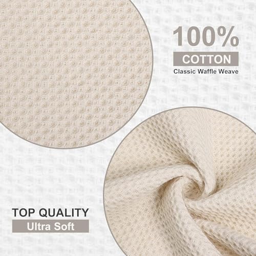 Kitinjoy 100% Cotton X‑Large 4-Pack Kitchen Towels - Image 2