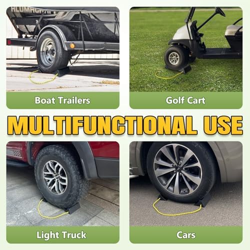 ROBLOCK Upgrade Wheel Chocks for Lightweight Travel Trailer Light Truck Car - Image 6