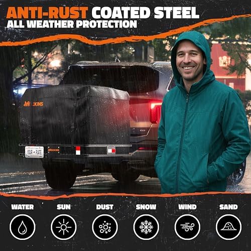 Mockins 40"x40"x6" Heavy-Duty Square Trailer Hitch Cargo Carrier 500 Lb Cap - Image 5