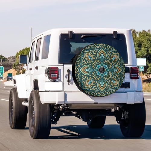 KiuLoam Boho Mandala Turquoise Spare Tire Cover - Image 2
