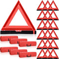 Kanayu 24 Pcs Warning Triangles Dot Reflective Foldable Emergency Safety by Kanayu