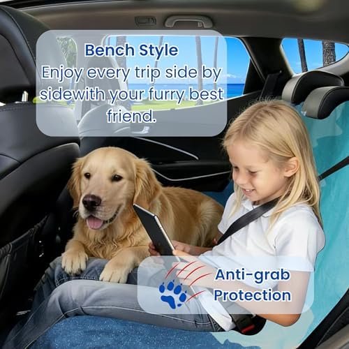 Waterproof Back Seat Cover for Dogs and Kids, Car Seat Protector Under Baby Car - Image 2