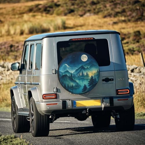 Spare Tire Cover Mountains Nature Scenery Wheel Covers Weatherproof Universal - Image 7